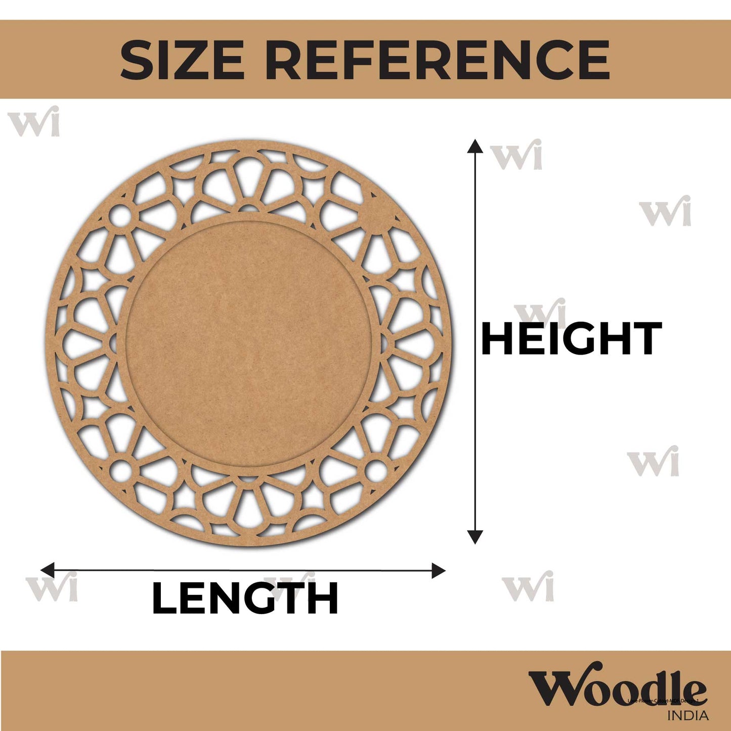 Diya Tealight Holder MDF Design 255