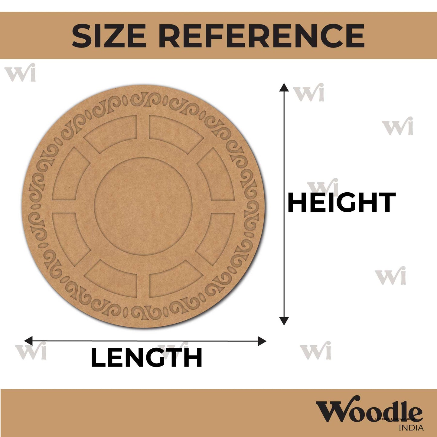 Diya Tealight Holder MDF Design 257
