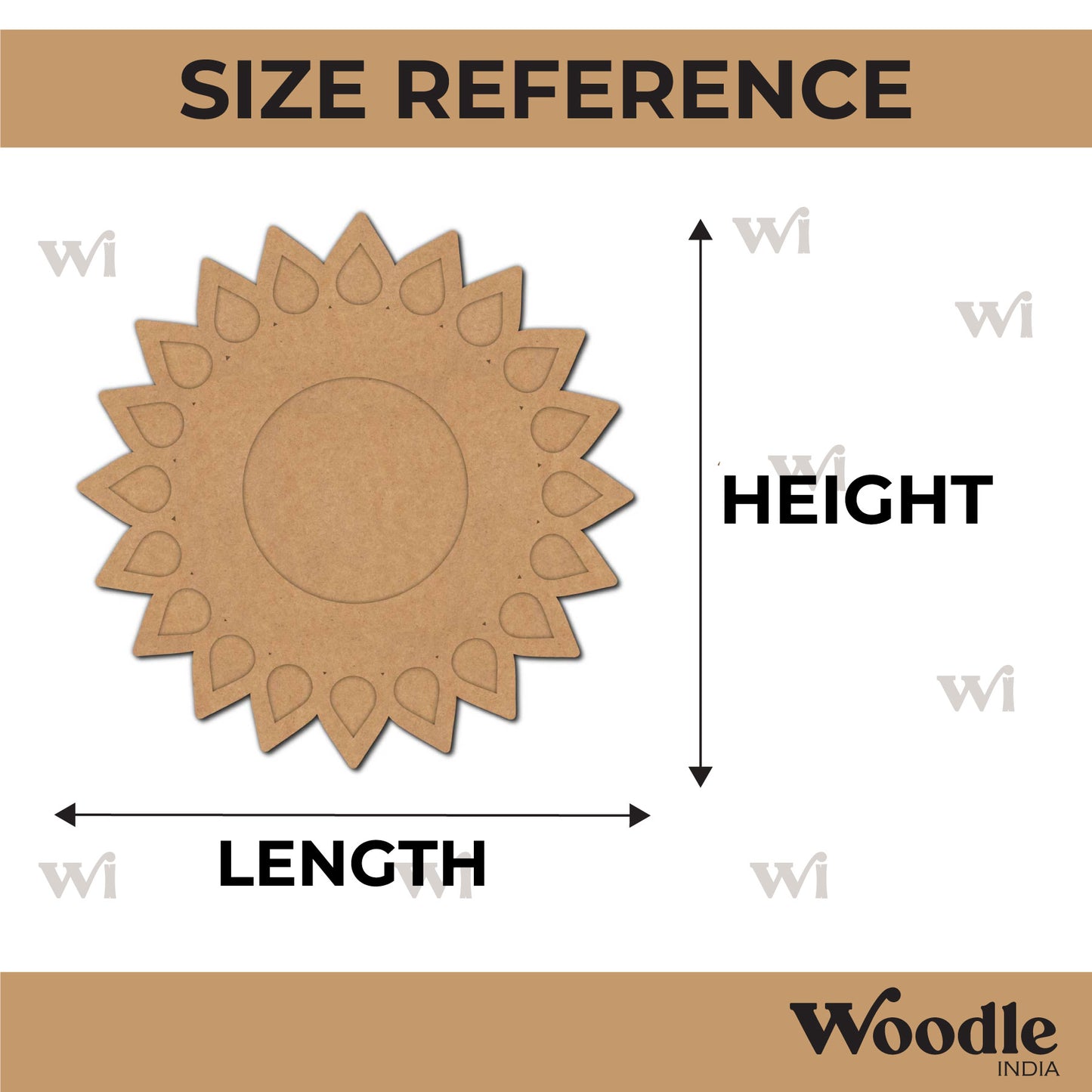 Diya Tealight Holder MDF Design 96