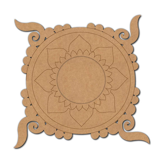 Diya Tealight Holder Pre Marked MDF Design 3