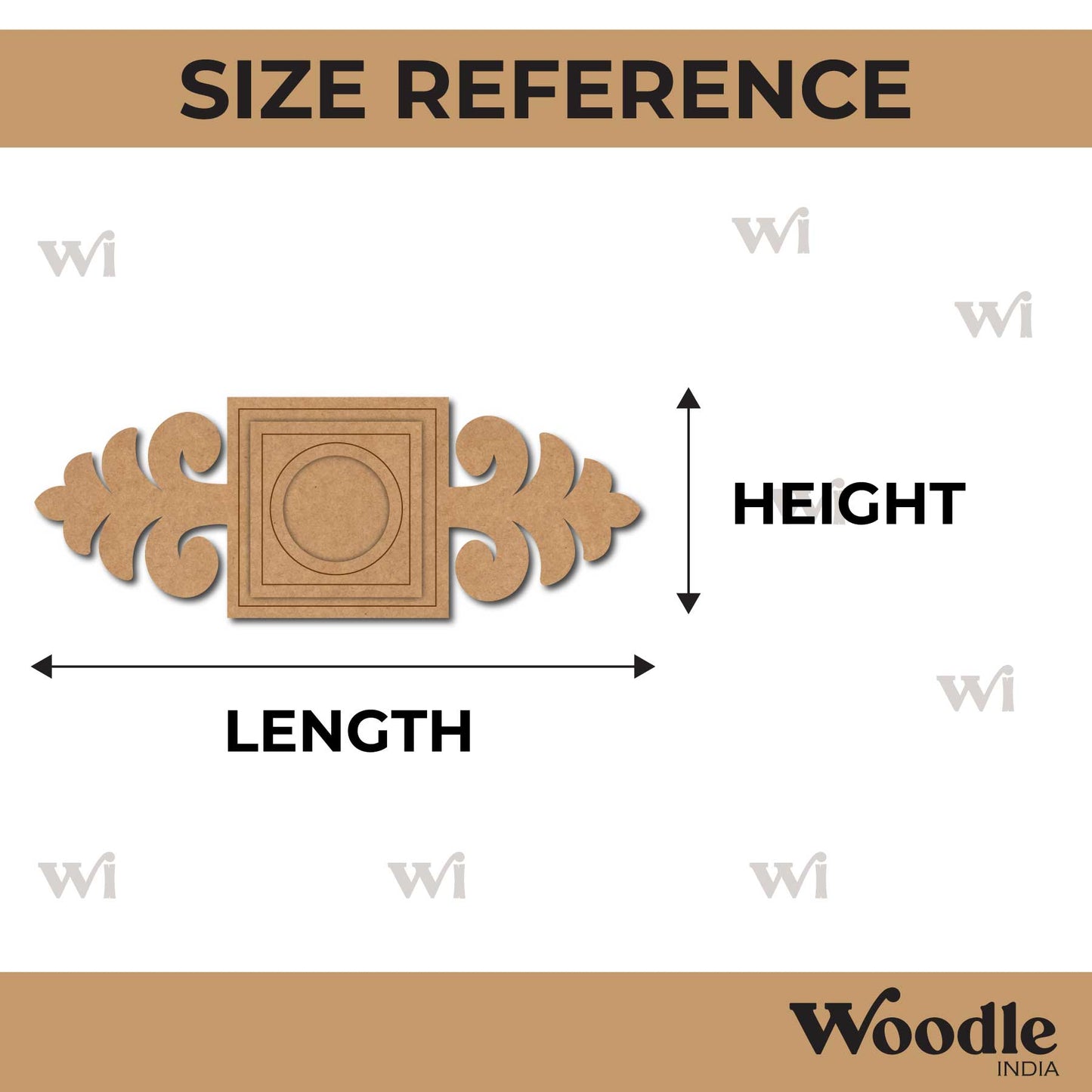Diya Tealight Holder Pre Marked MDF Design 8