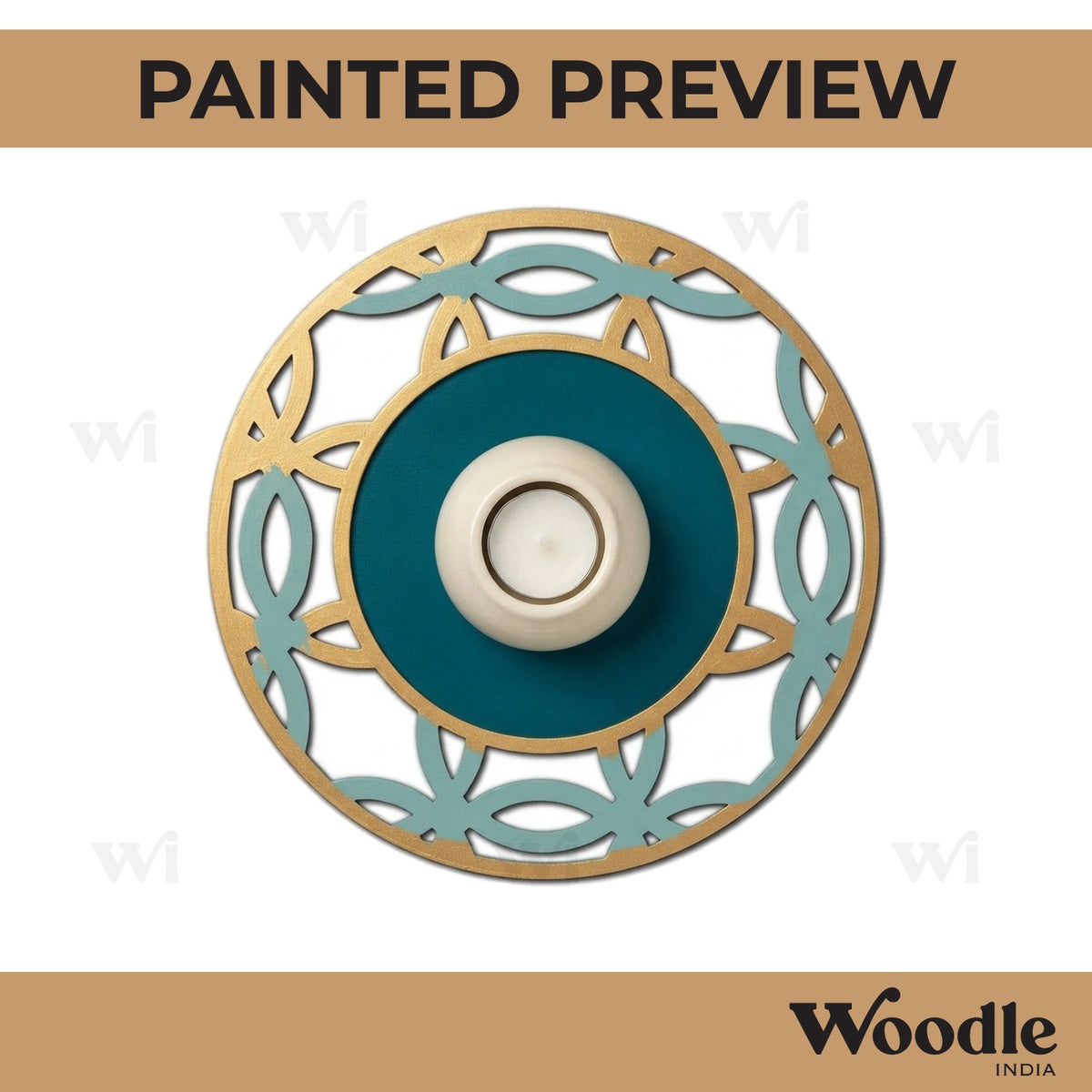 Diya Tealight Holder MDF Design 251
