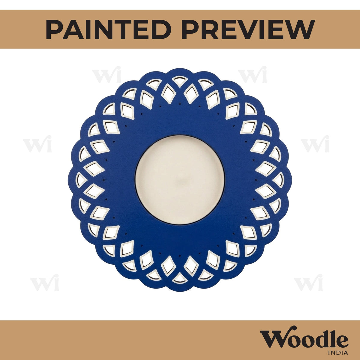 Diya Tealight Holder MDF Design 35