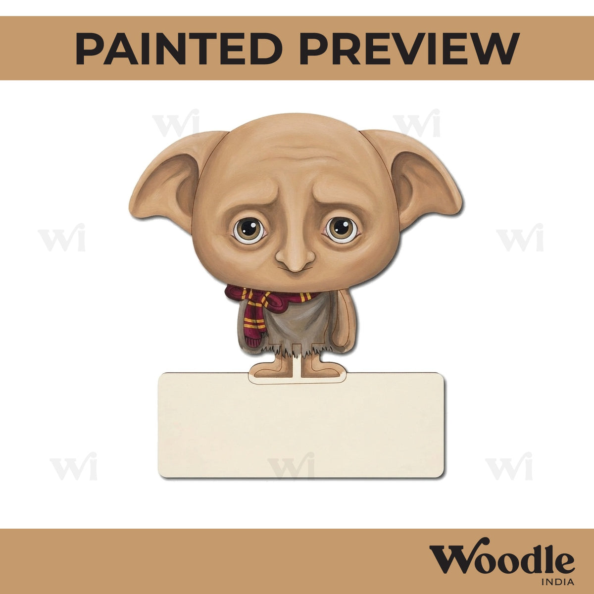 Dobby Harry Potter Nameplate Pre Marked MDF Design 1