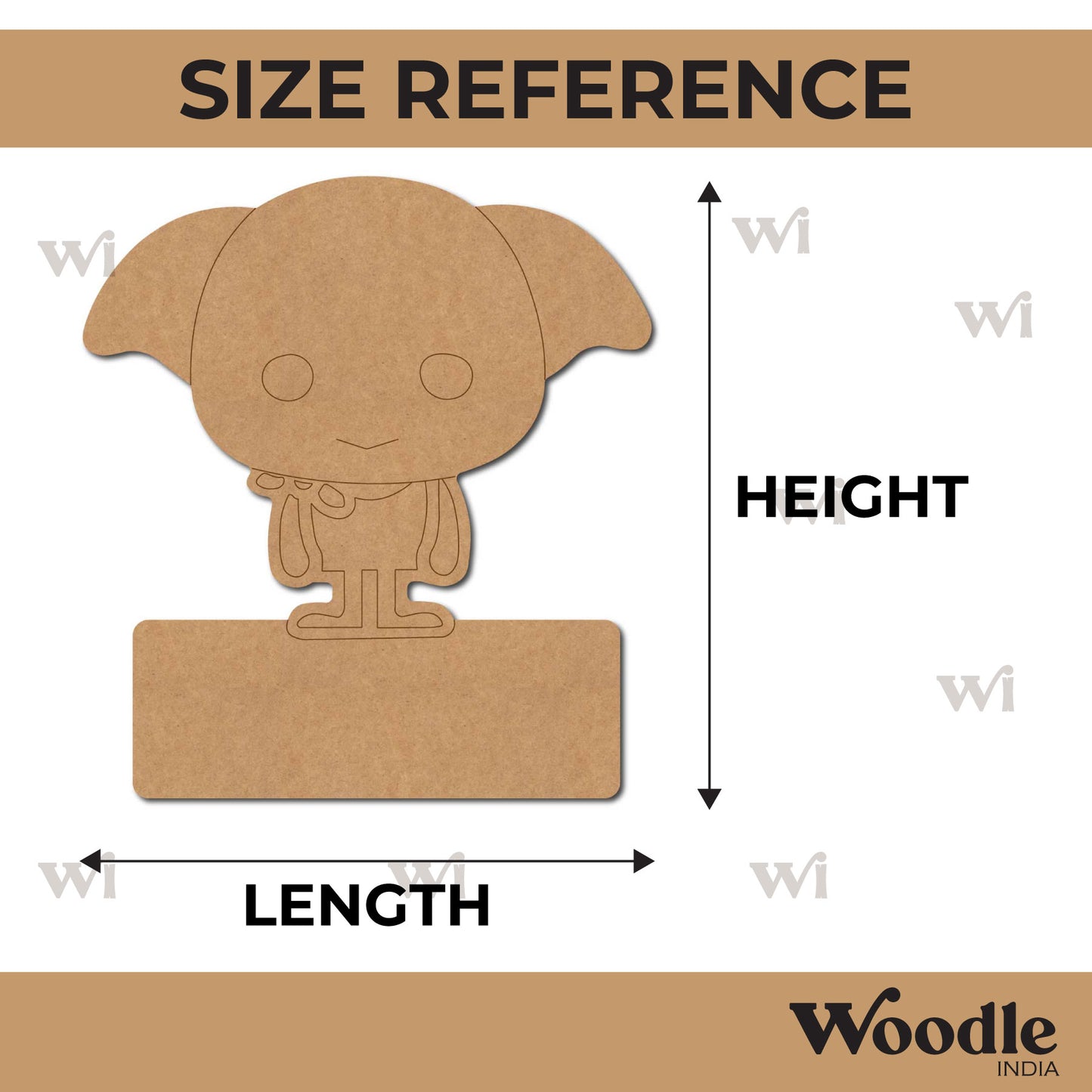 Dobby Harry Potter Nameplate Pre Marked MDF Design 1