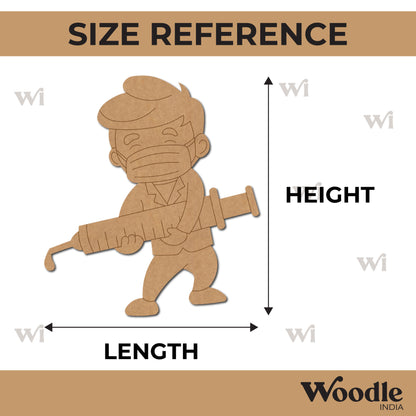 Doctor With Syringe Pre Marked MDF Design 2