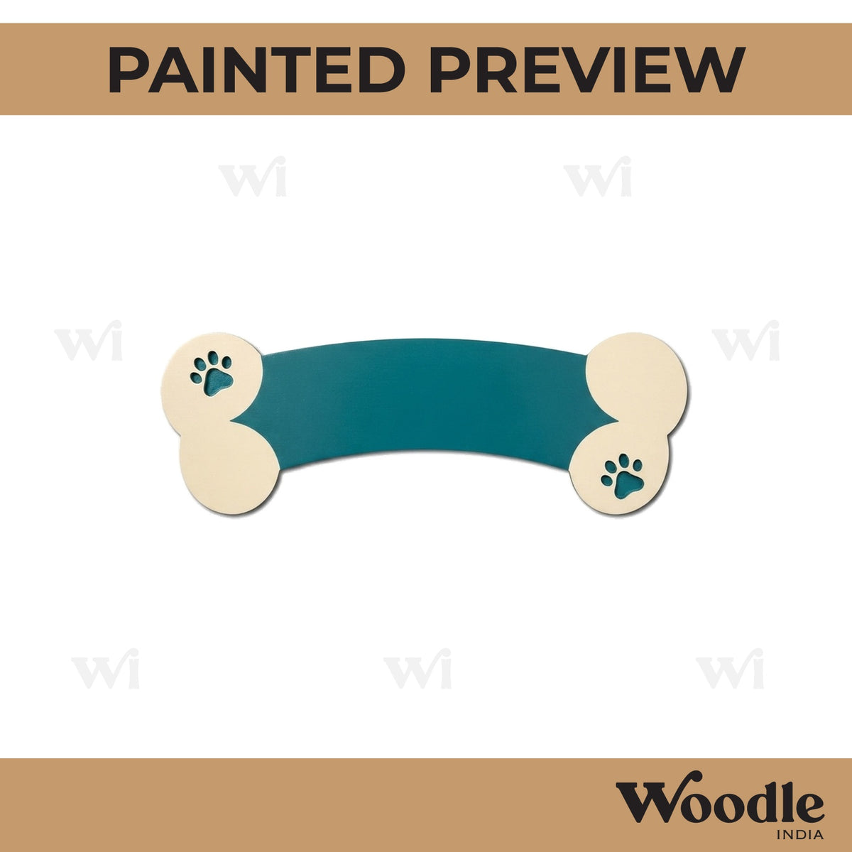 Dog Bone Pre Marked MDF Design 1
