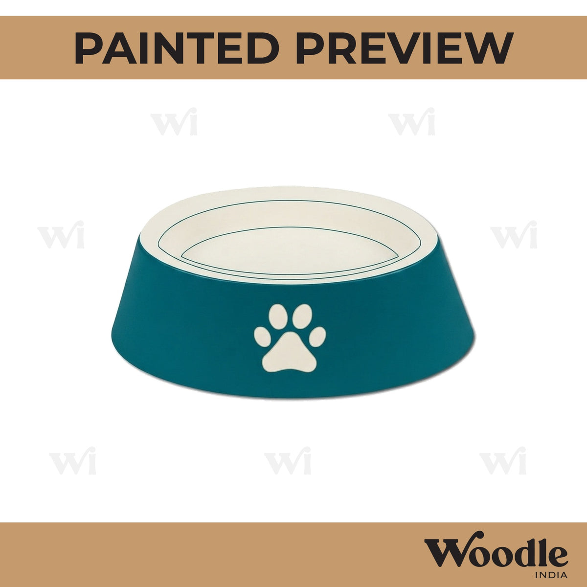 Dog Bowl Pre Marked MDF Design 1
