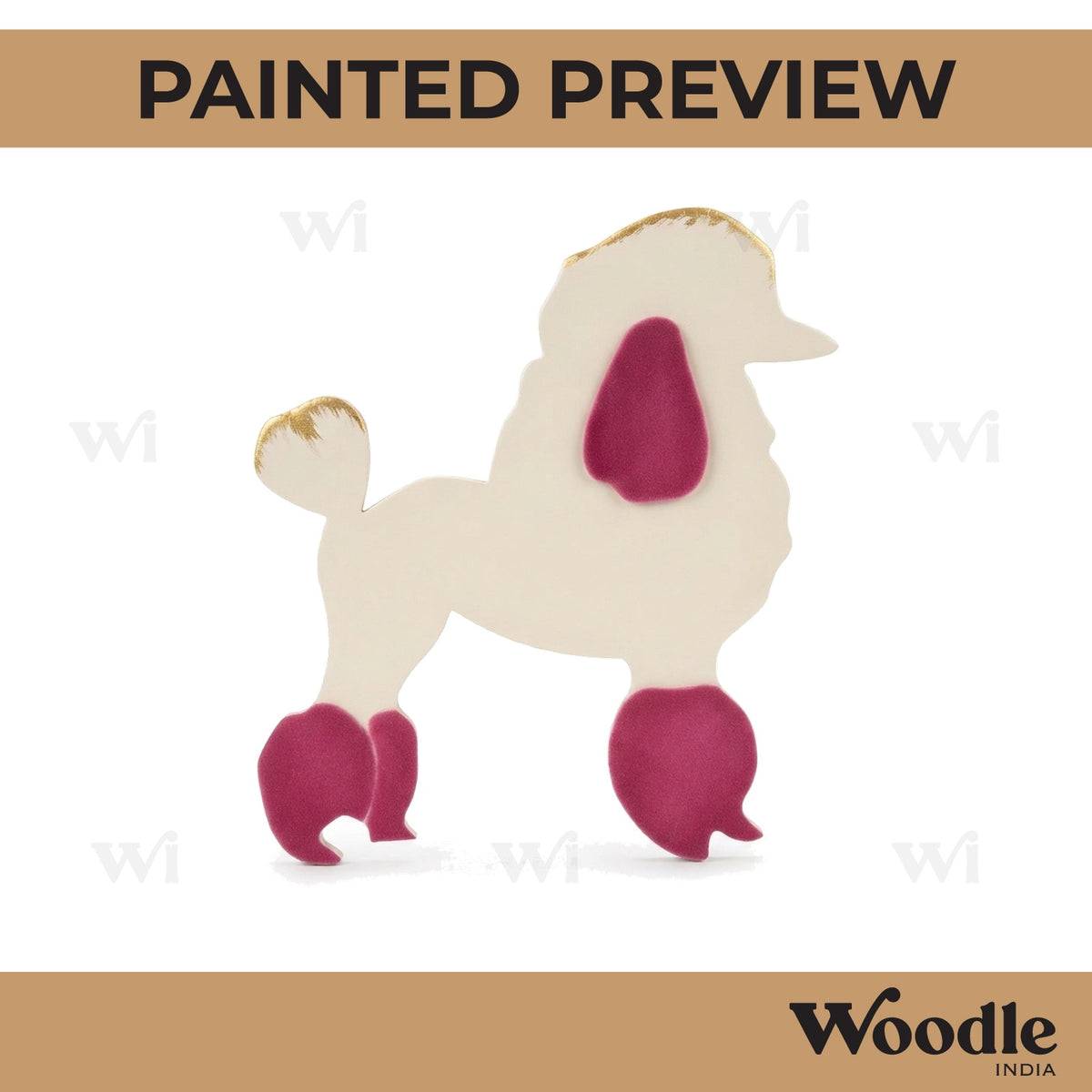 Dog Cutout MDF Design 10