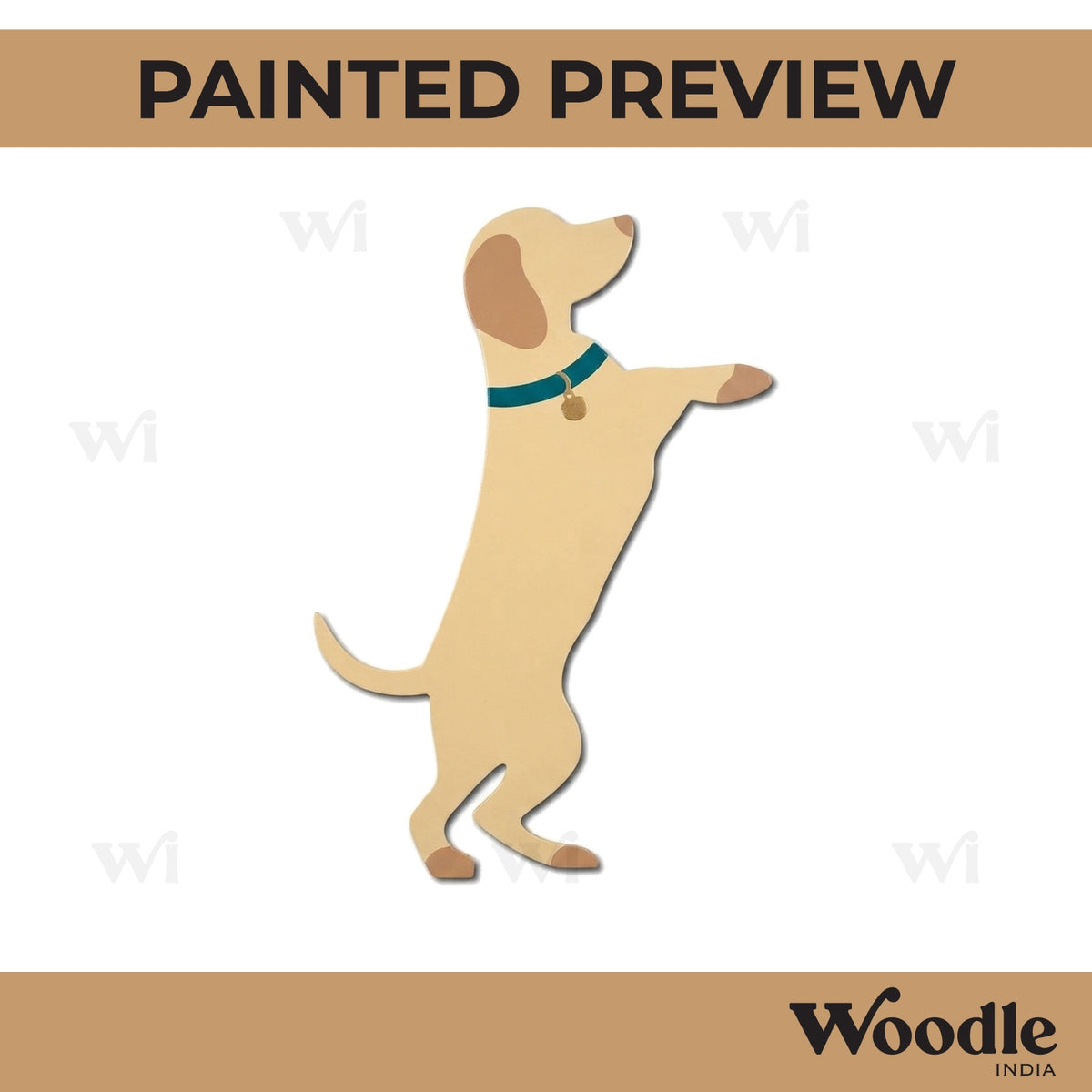 Dog Cutout MDF Design 11