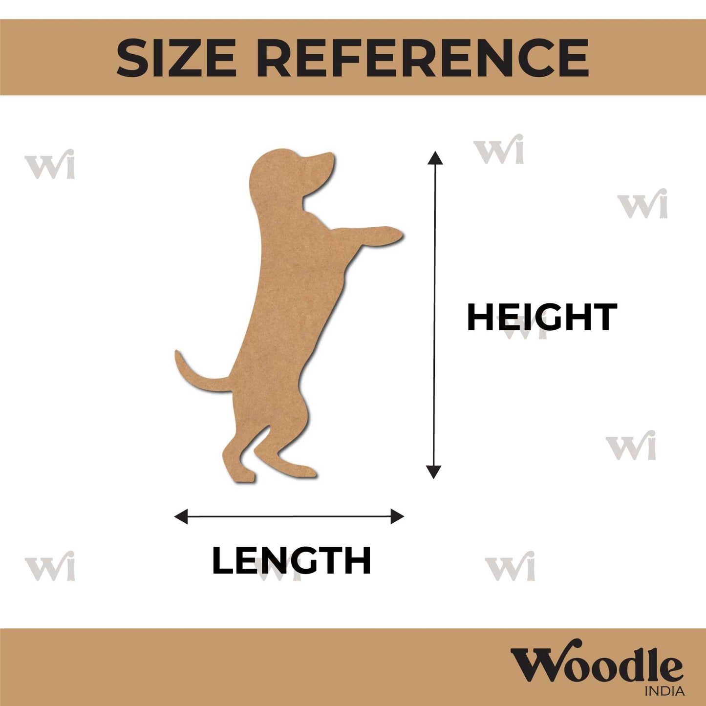 Dog Cutout MDF Design 11