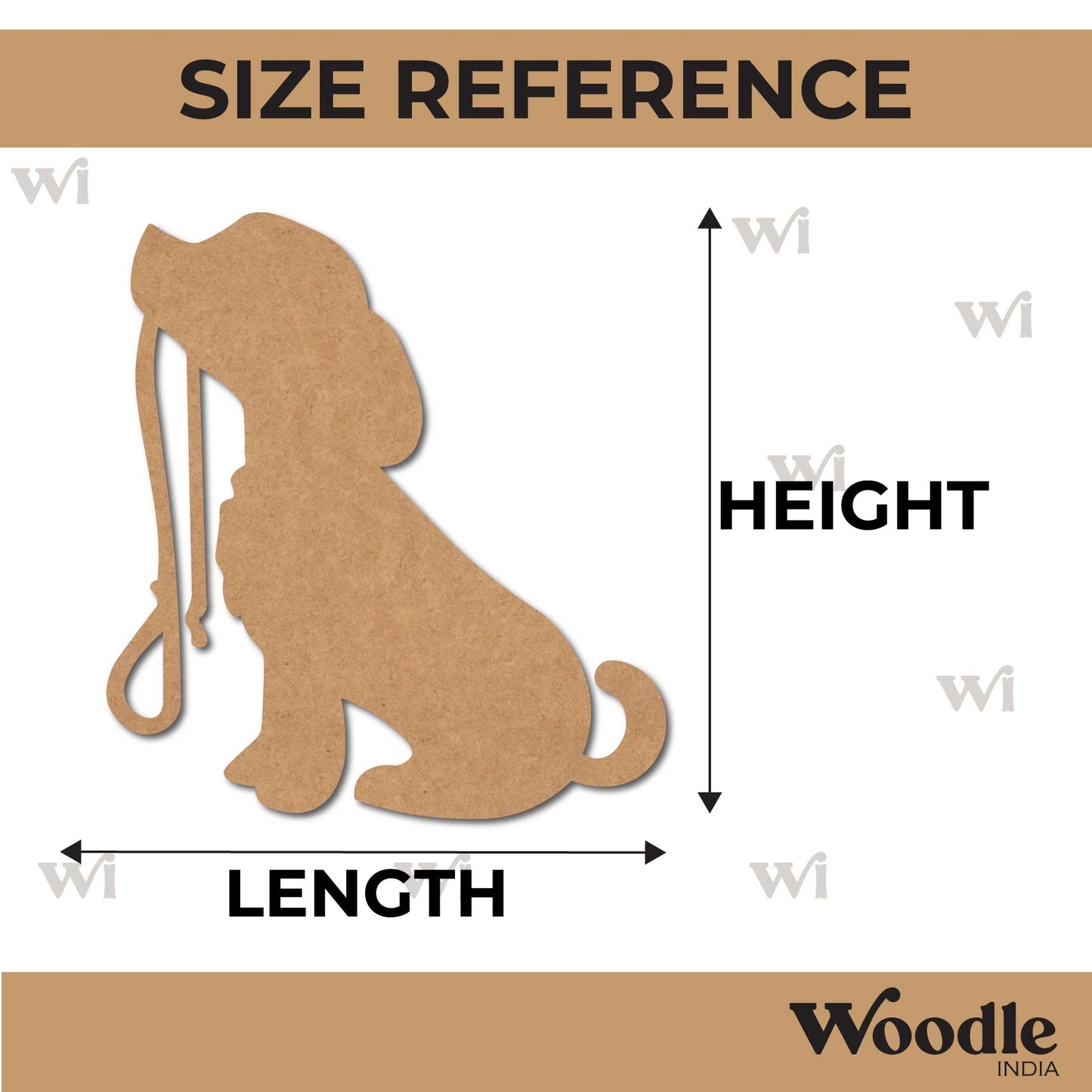 Dog Cutout MDF Design 12