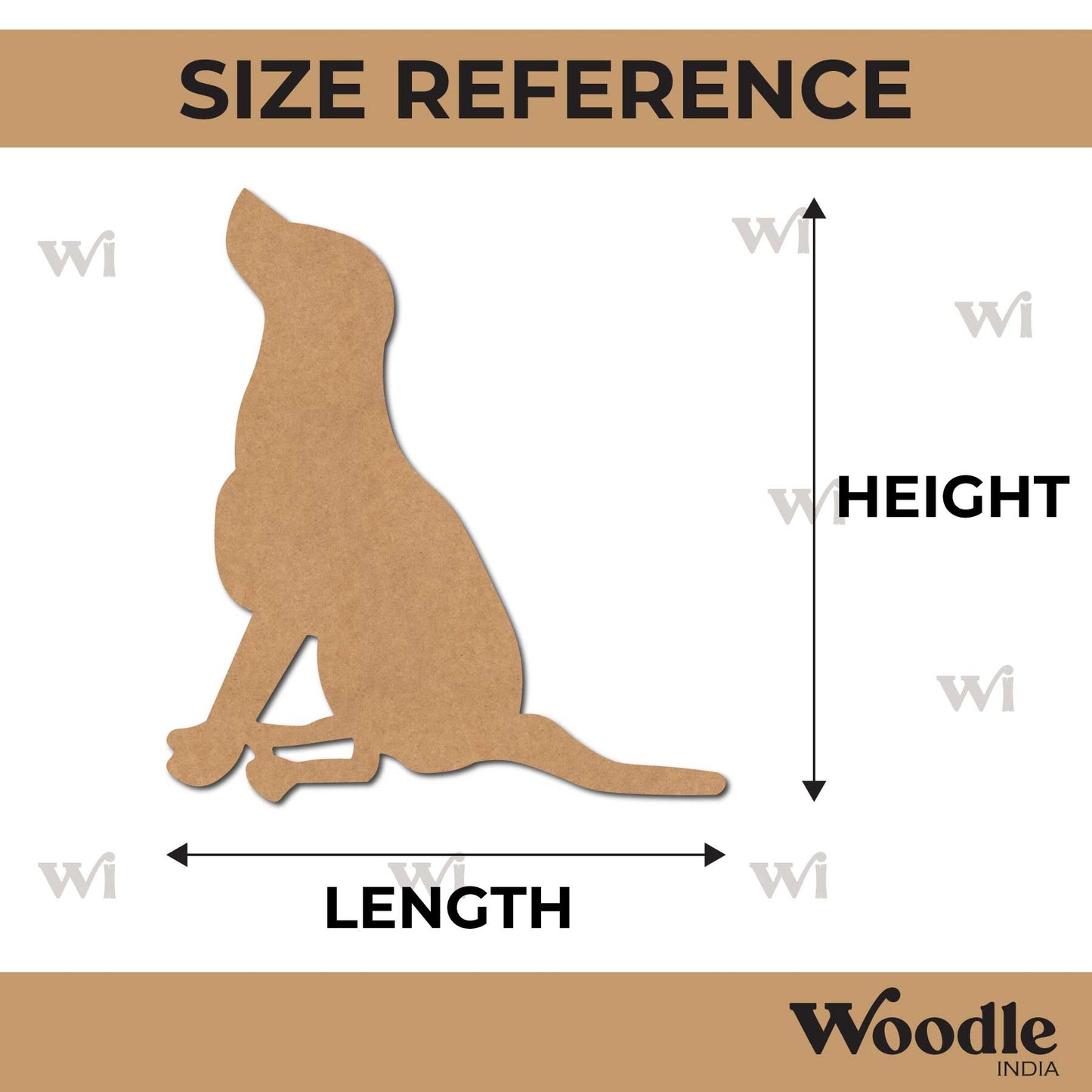 Dog Cutout MDF Design 13