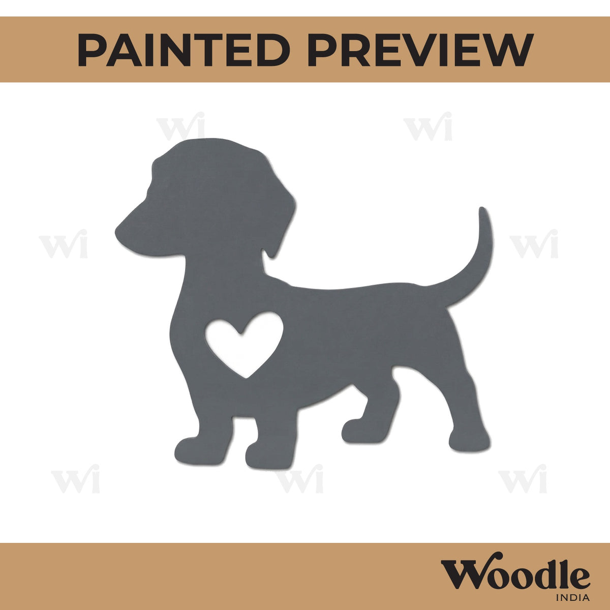 Dog Cutout MDF Design 2