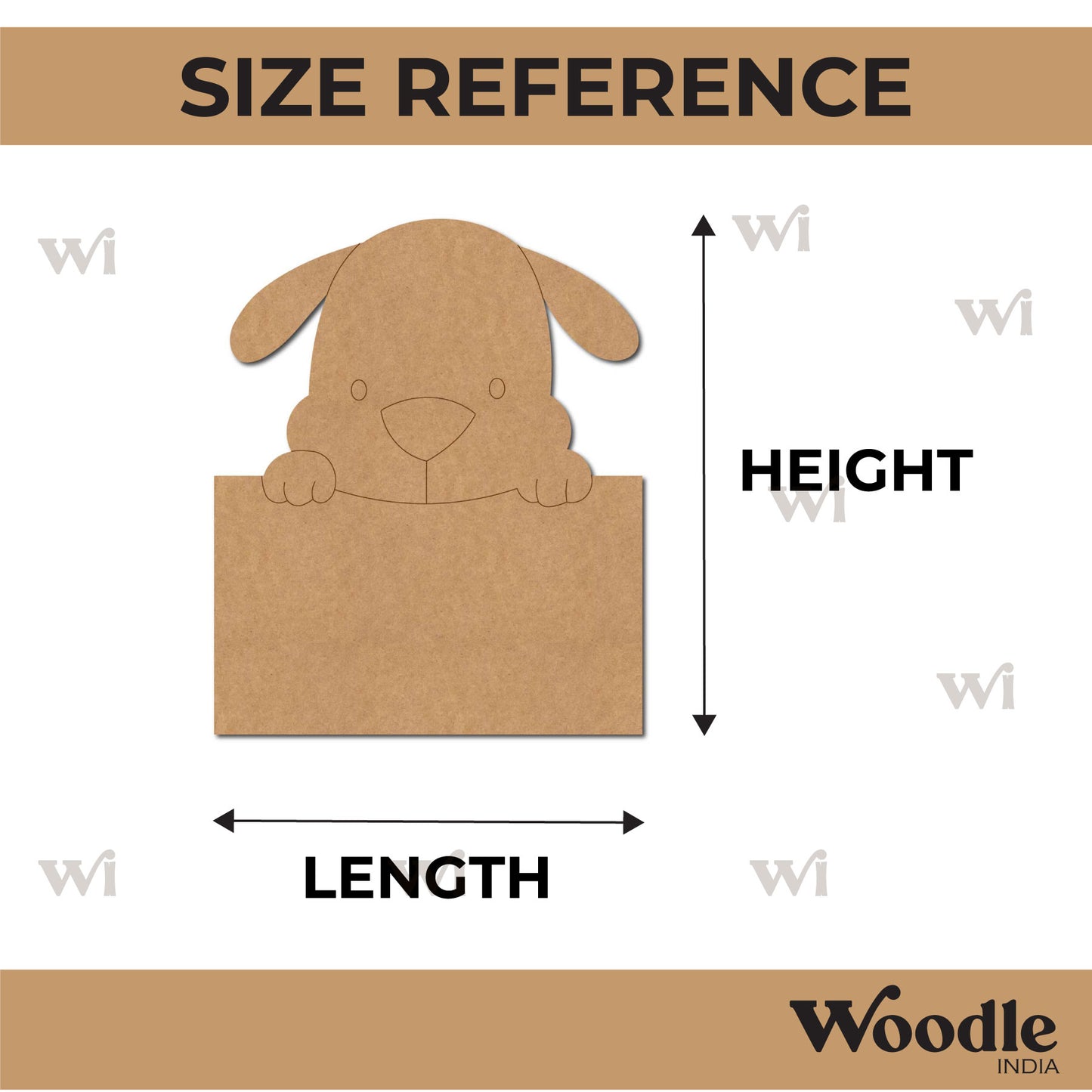 Dog Nameplate Pre Marked MDF Design 2