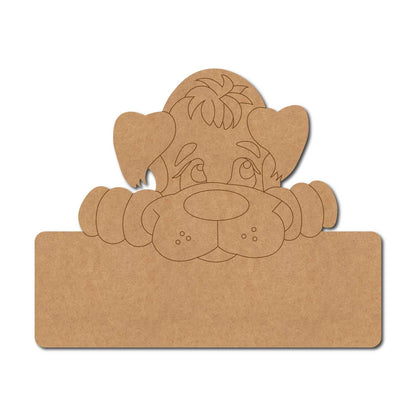 Dog Nameplate Pre Marked MDF Design 3