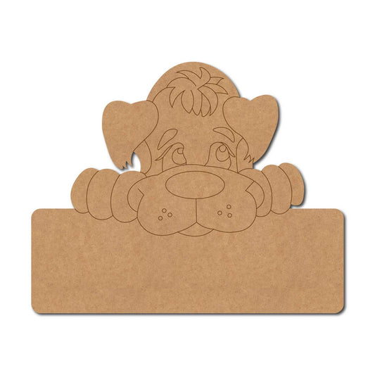 Dog Nameplate Pre Marked MDF Design 3