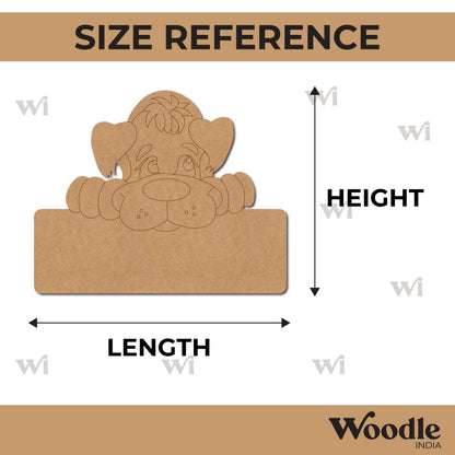 Dog Nameplate Pre Marked MDF Design 3