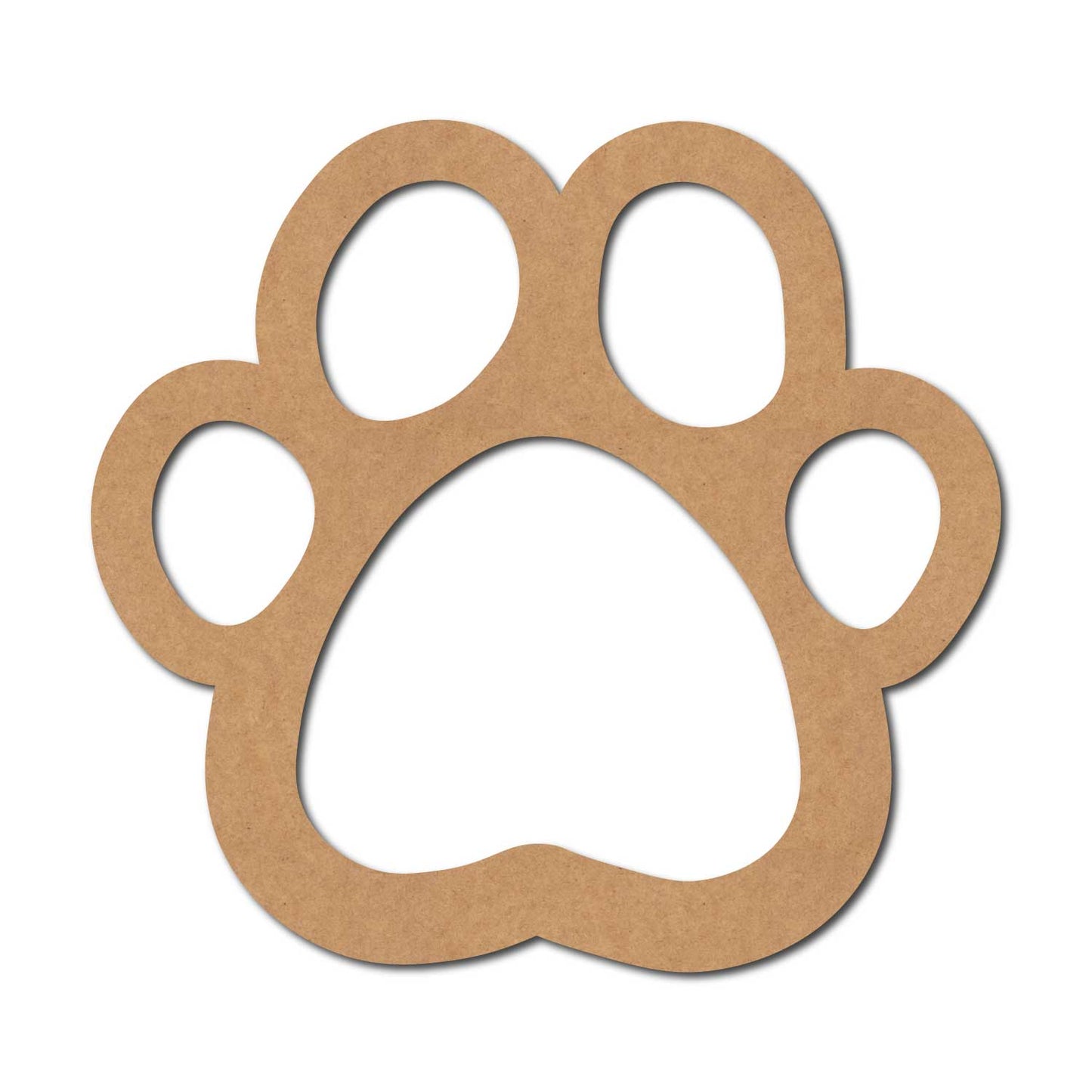 Dog Paw Cutout MDF Design 1