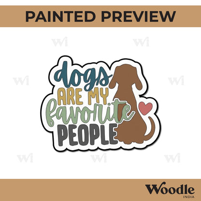 Dog Text Pre Marked Base MDF Design 1