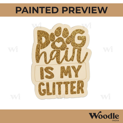 Dog Text Pre Marked Base MDF Design 2