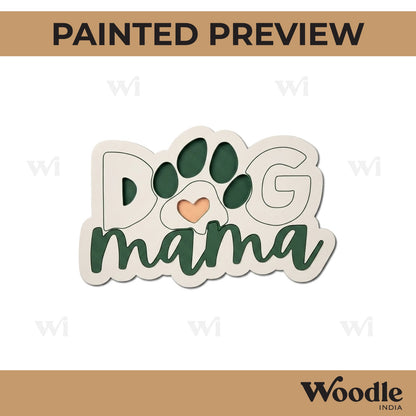 Dog Text Pre Marked Base MDF Design 3
