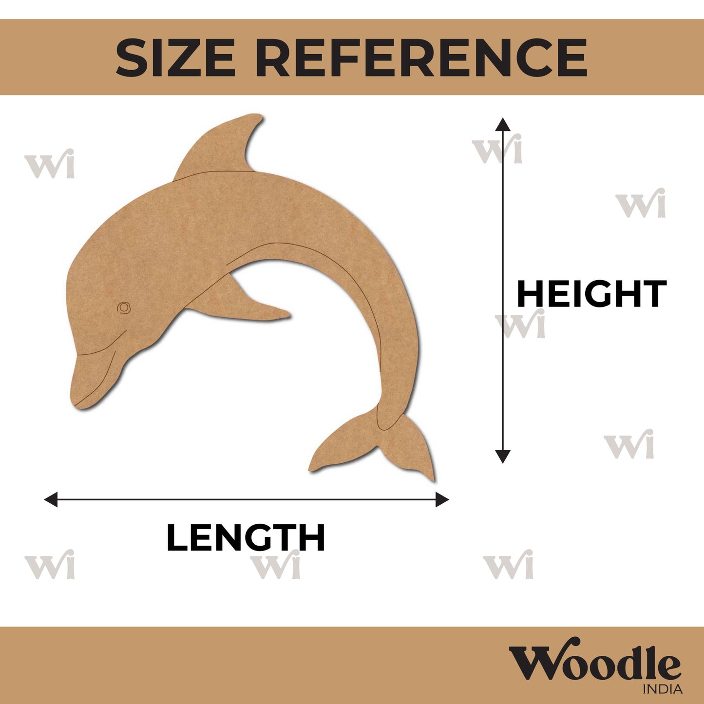 Dolphin Pre Marked MDF Design 3