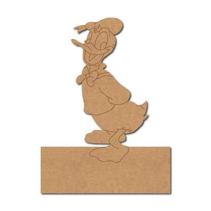 Donald Duck Nameplate Pre Marked MDF Design 1