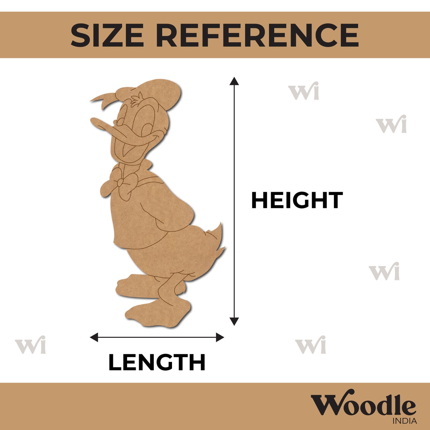 Donald Duck Pre Marked MDF Design 2