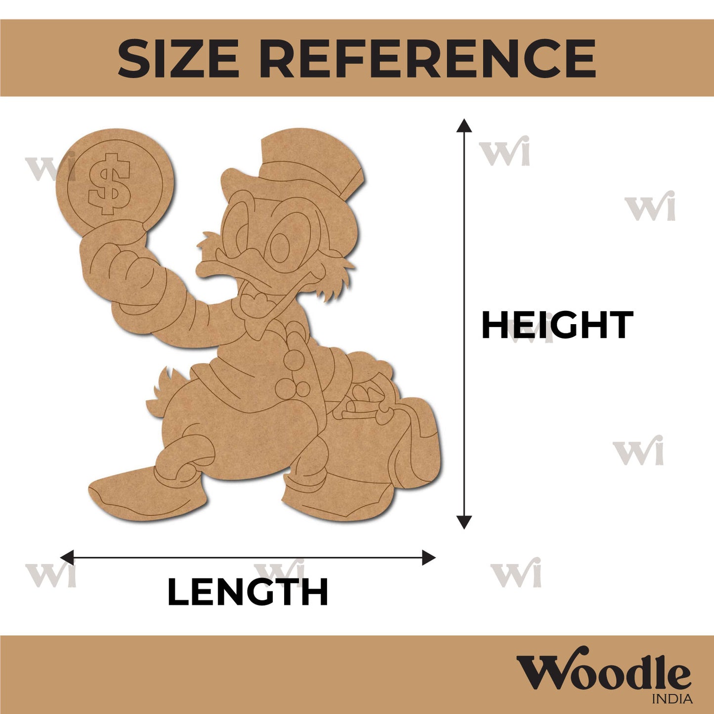 Donald Duck Pre Marked MDF Design 6