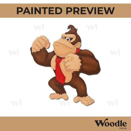 Donkey Kong Gorilla Cartoon Pre Marked MDF Design 1