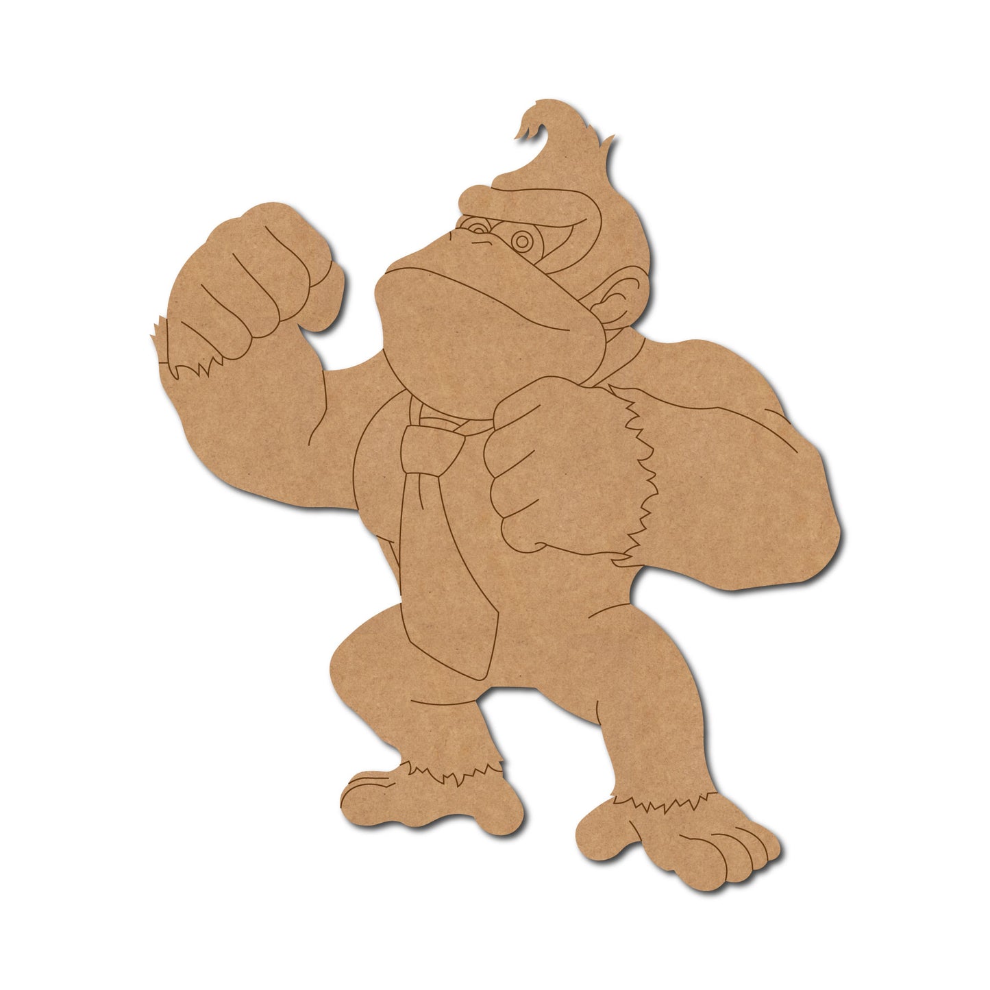 Donkey Kong Gorilla Cartoon Pre Marked MDF Design 1