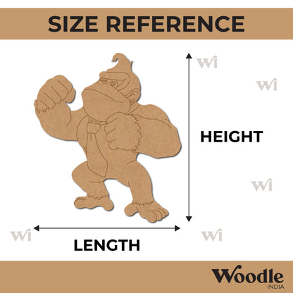 Donkey Kong Gorilla Cartoon Pre Marked MDF Design 1