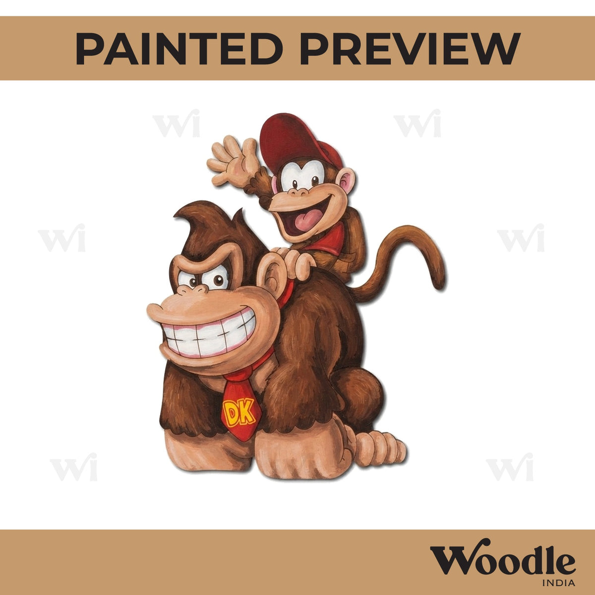 Donkey Kong Gorilla Monkey Pre Marked MDF Design 1