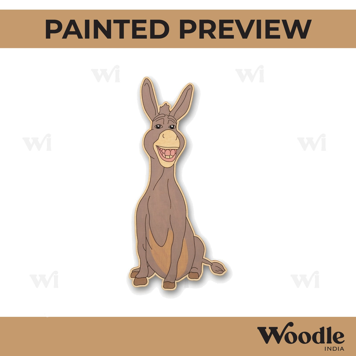 Donkey Shrek Cartoon Pre Marked MDF Design 1