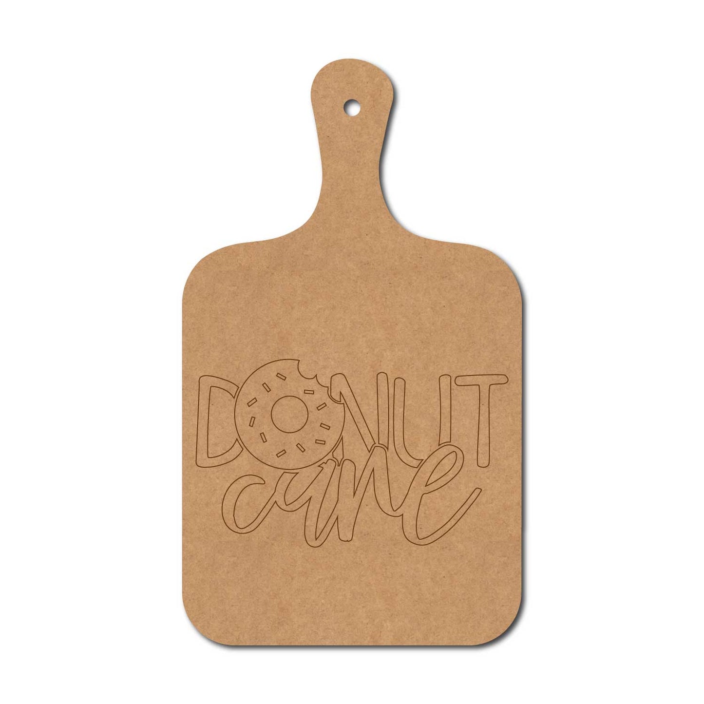 Donut Care Pre Marked Chopping Board MDF Design 1