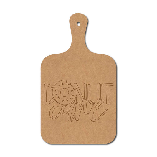 Donut Care Pre Marked Chopping Board MDF Design 1