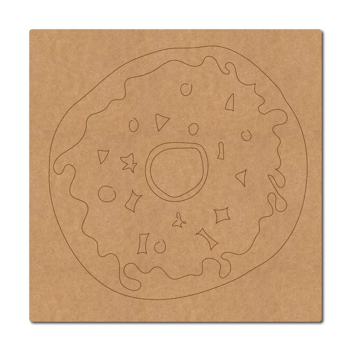 Donut Pre Marked Base MDF Design 1