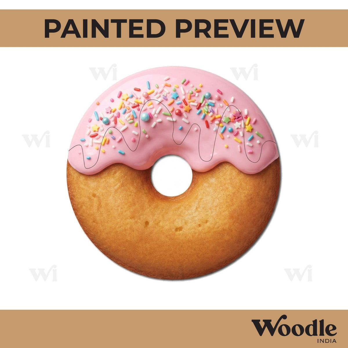 Donut Pre Marked MDF Design 6