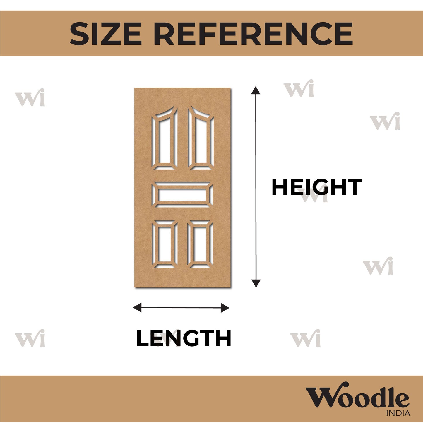 Door Cutout MDF Design 4