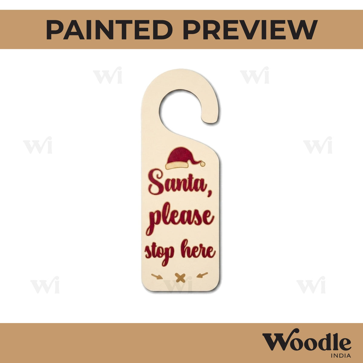 Door Knob Hanger MDF Design 10