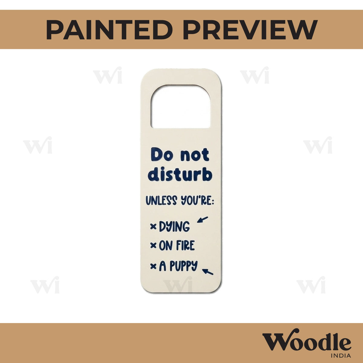 Door Knob Hanger MDF Design 12