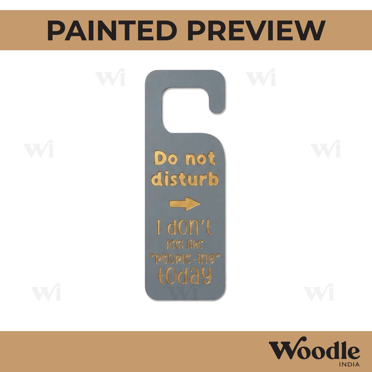 Door Knob Hanger MDF Design 13