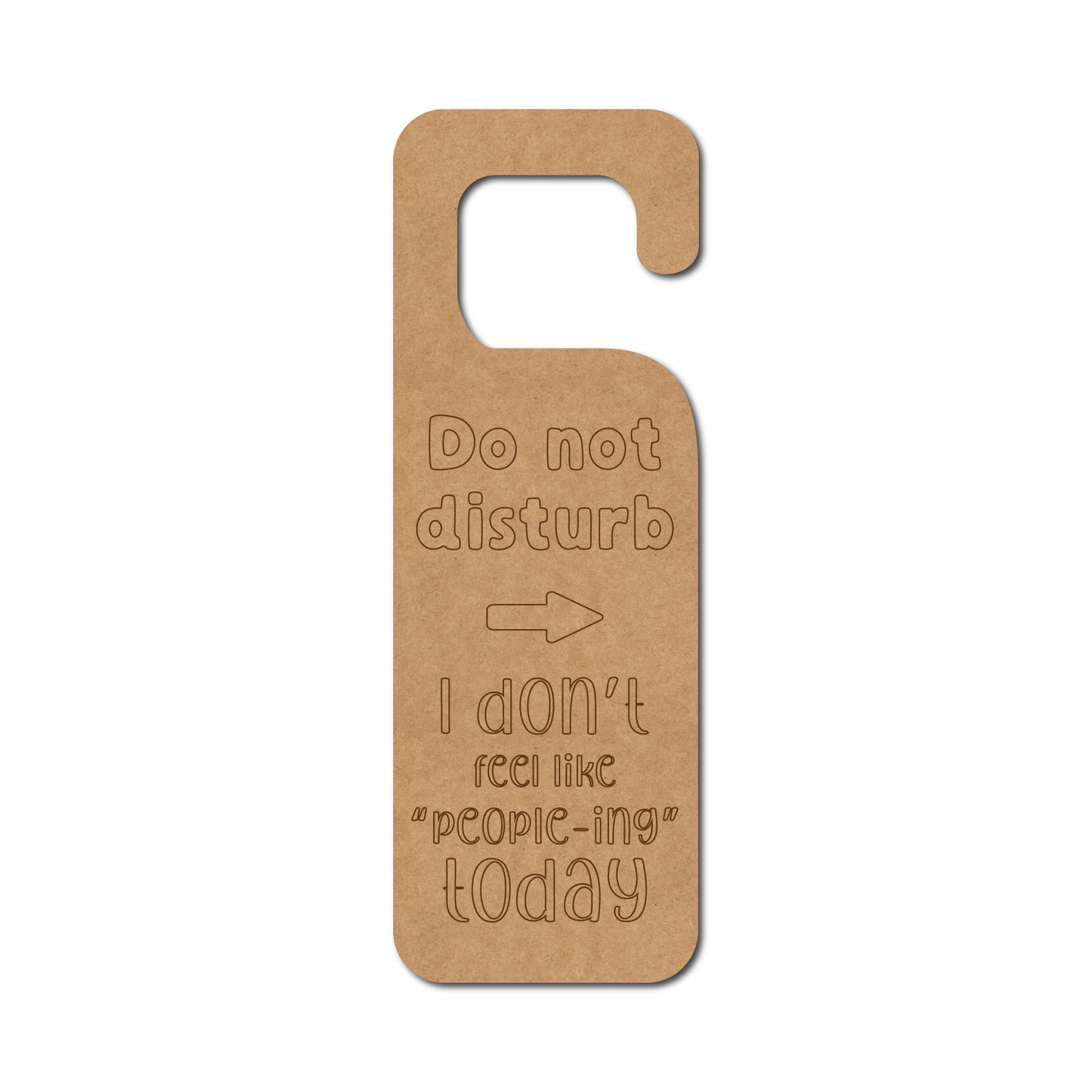 Door Knob Hanger MDF Design 13