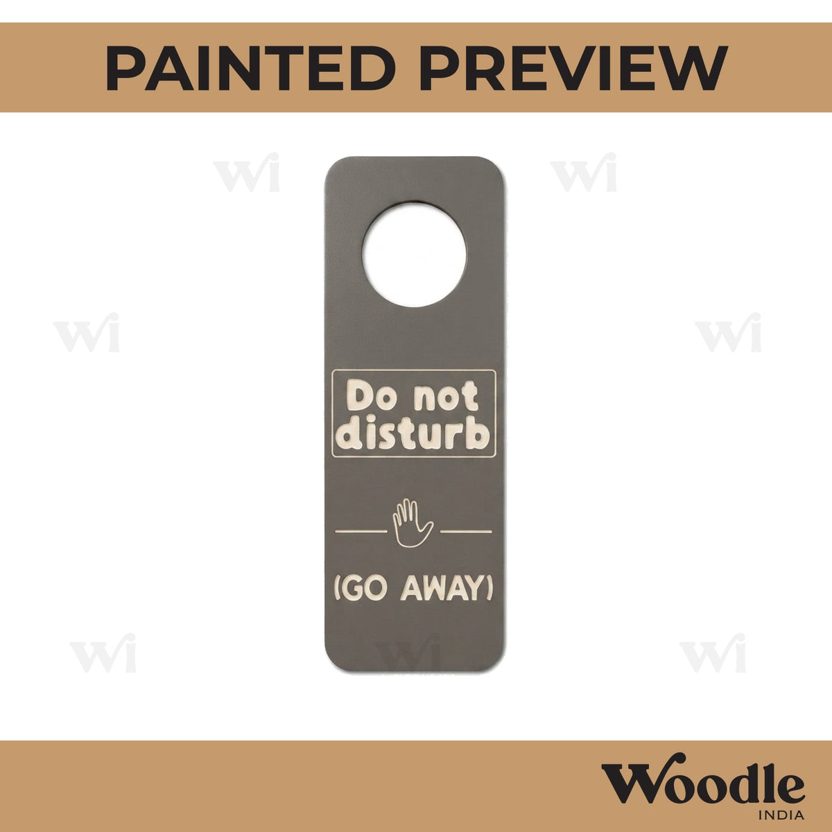Door Knob Hanger MDF Design 23