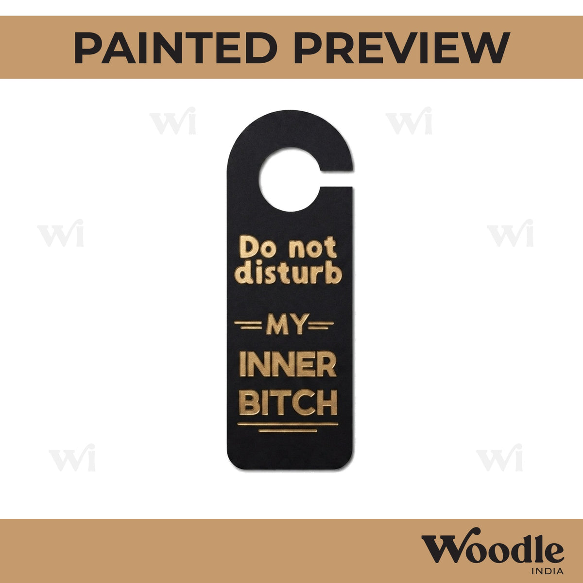 Door Knob Hanger MDF Design 30