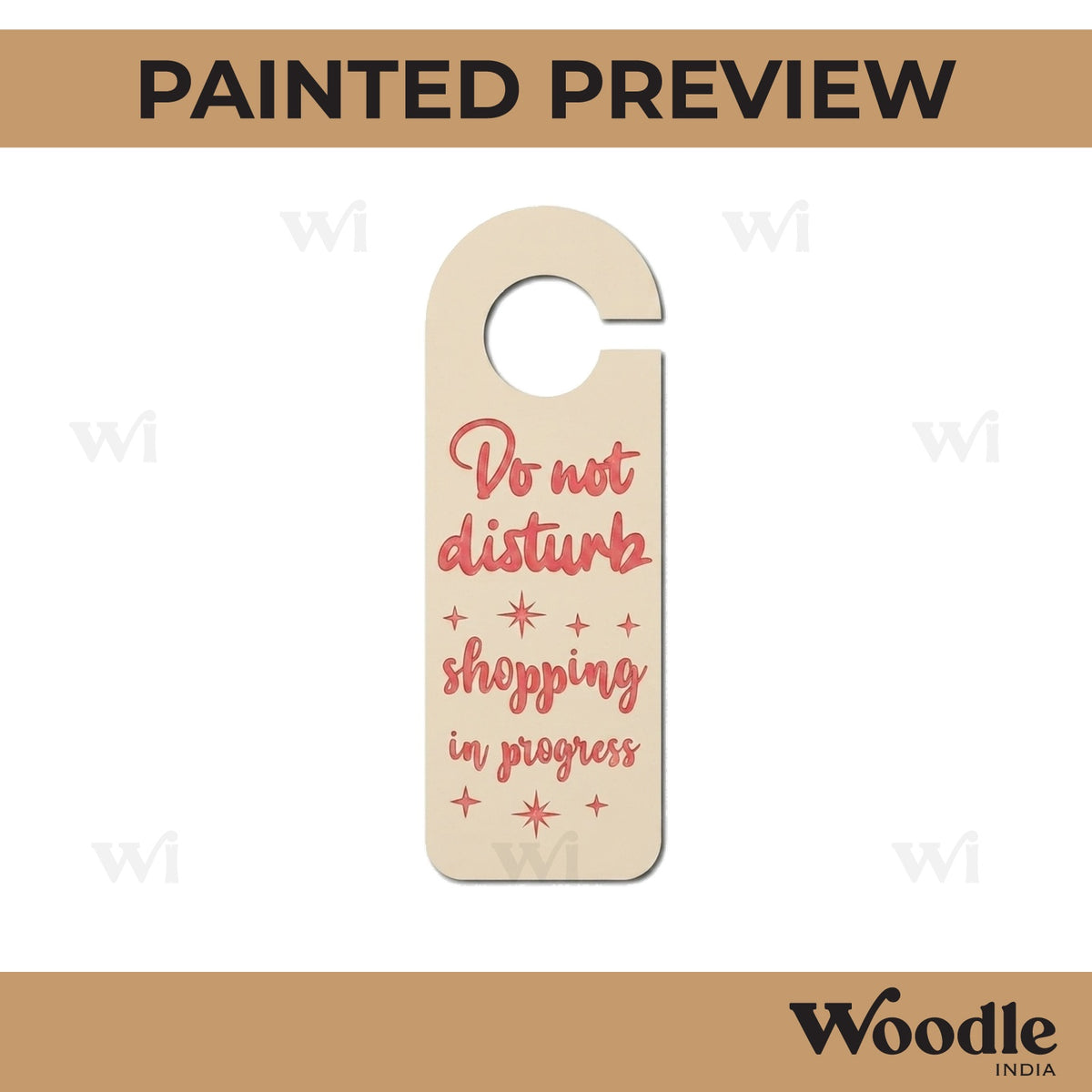 Door Knob Hanger MDF Design 35