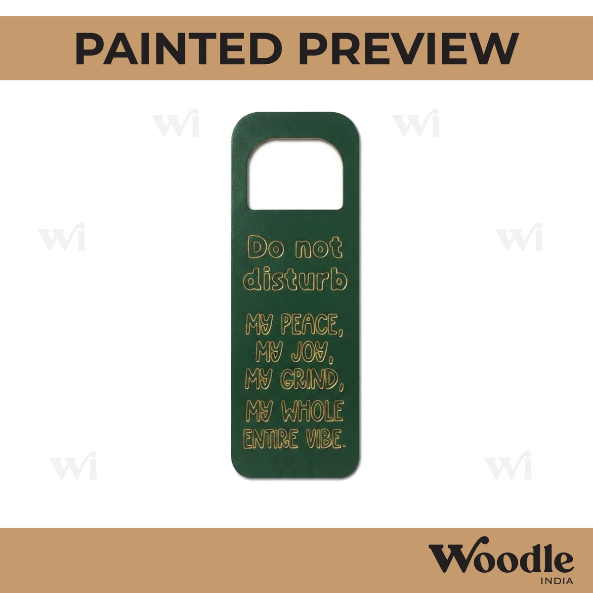 Door Knob Hanger MDF Design 36