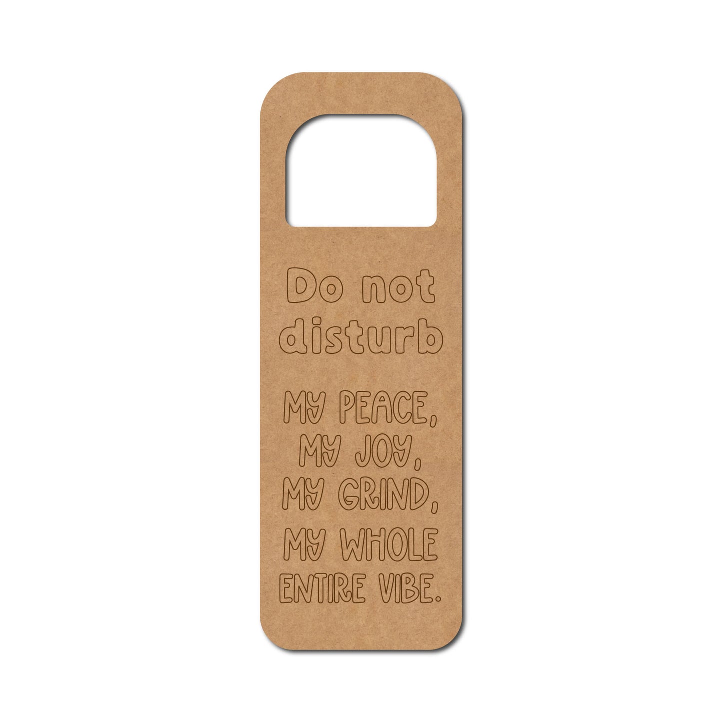 Door Knob Hanger MDF Design 36