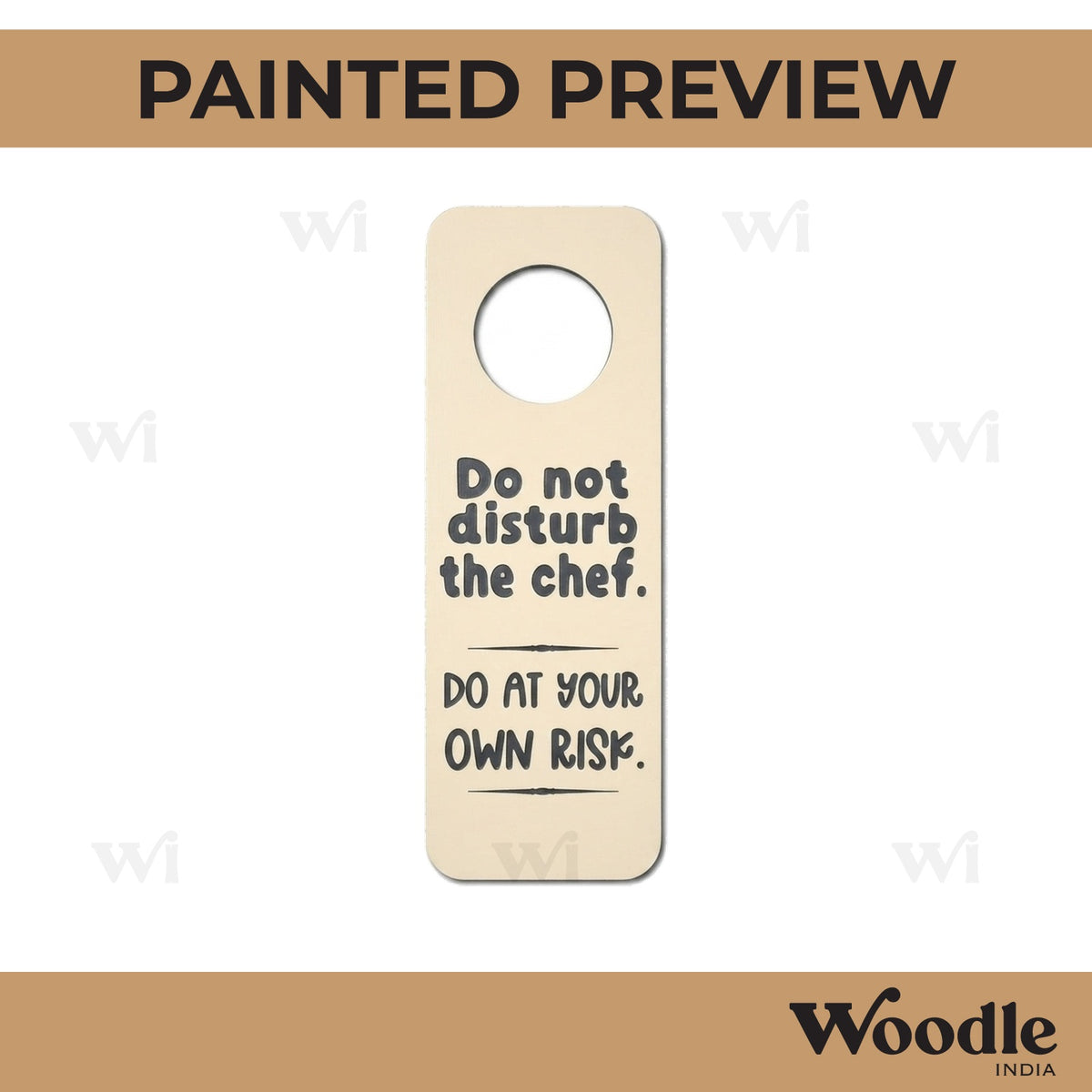 Door Knob Hanger MDF Design 37